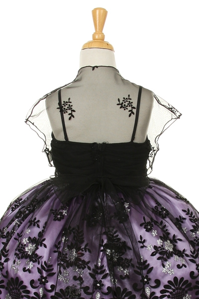 sheer flocked bolero